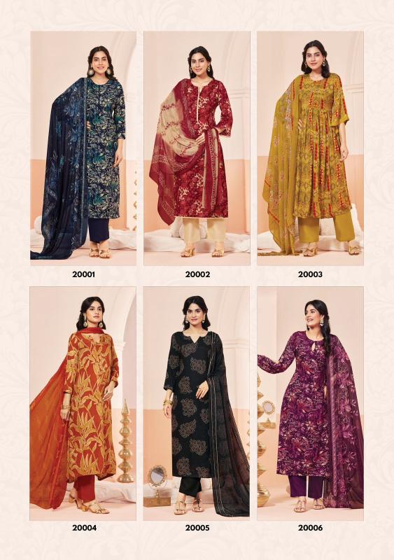 Suryajyoti princess vol-20 kalamkari dress material wholesale in tirupati